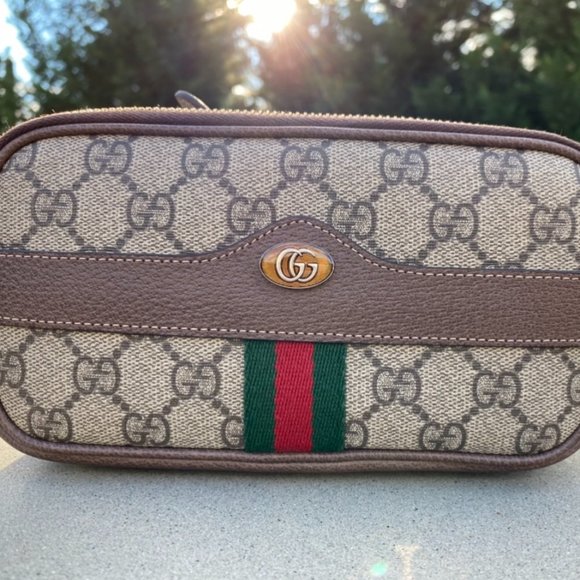 Gucci Ophidia Interlocking GG Canvas with Webbing Shoulder Bag - Picture 2 of 13